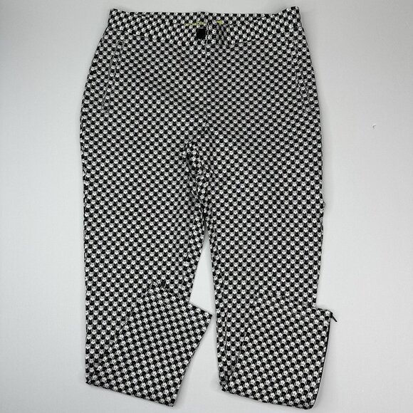 Betabrand Women’s NWT Catstooth Skinny-Leg Pencil Dress Yoga Pant Medium Petite - Picture 1 of 15